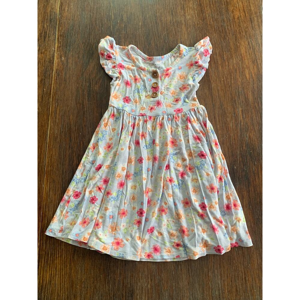 Posh Peanut blue floral twirl dress - Picture 1 of 5